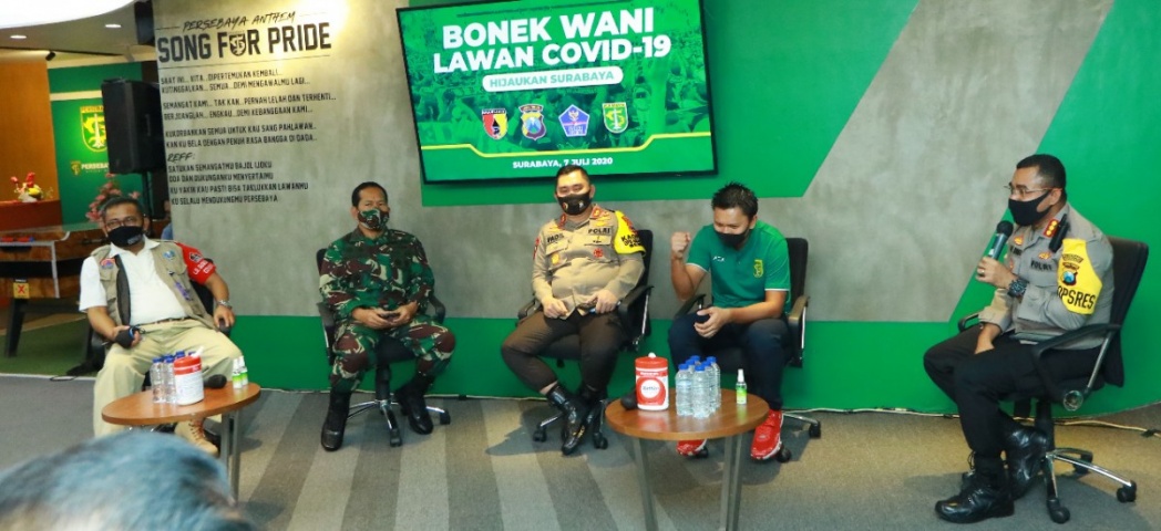 Bonek Wani Lawan Covid-19, Cara Persebaya Bikin Surabaya Kembali Hijau