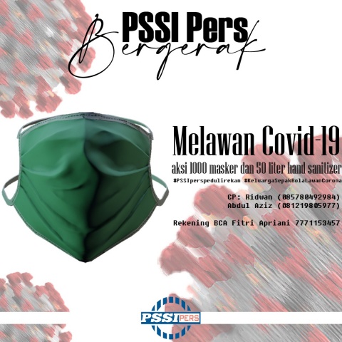 Peduli Corona, PSSI Pers Buat Gerakan 1000 Masker & 50 Liter Hand Sanitizer