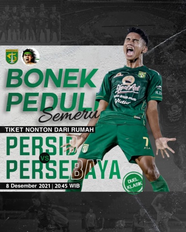 BRI Liga 1 2021-2022: Bonek Jual Tiket Persebaya vs Persib, Hasilnya untuk Korban Semeru