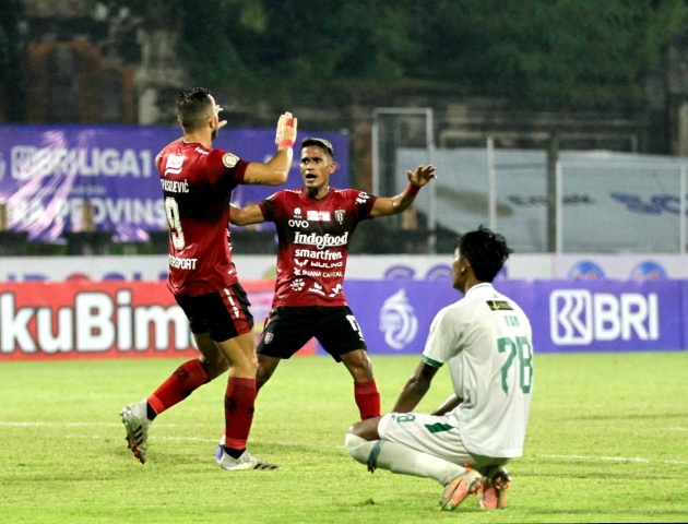 BRI Liga 1 2021-2022: Gol Tunggal Spasojevic Bawa Bali United Kudeta Posisi Bhayangkara FC