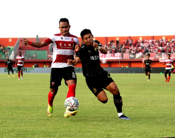 Liga 1 2022/2023: Gol Berkelas Hugo Gomes Bawa Madura United Kalahkan Bhayangkara FC